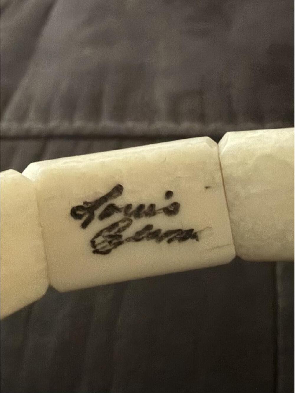 EUC Vintage Inuit Walrus Ivory Story Bracelet with Carved Arctic Animals - Picture 7 of 9